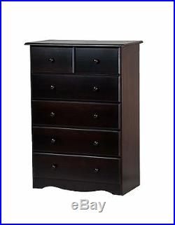 100% Solid Wood 4+2 or 6 Drawer Chest by Palace Imports, 3 Colors