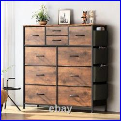10 Drawer Dresser, Chest of Drawers for Bedroom Fabric Dresser with Side elegant