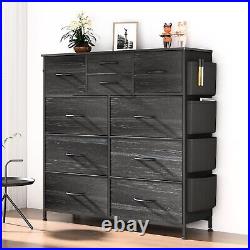 10 Drawer Dresser, Chest of Drawers for Bedroom with Side Pockets and Hooks