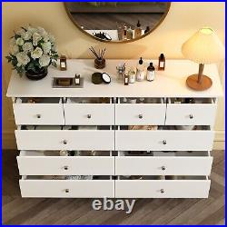 10 Drawer Dresser for Bedroom Handle Wood Storage Chest of Drawer Organize