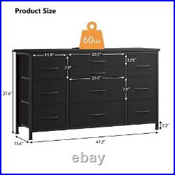 10 Drawers Chest of Dresser Cabinet For Bedroom Living Room TV Stand For 55'' TV