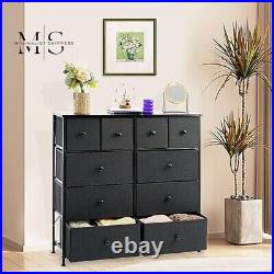 10 Dresser for Bedroom, Big Fabric Dressers & Chests of Drawers for Bed Room