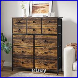 12 Drawer Dresser Breathable Non-woven Fabric Dresser Chest of Closets Indoor