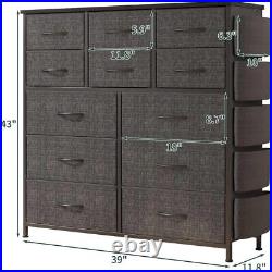 12 Drawer Dresser Storage Tower Organizer Unit for Bedroom Closet Entryway Home