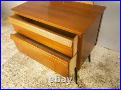 1960s French mid century chest of drawers with mirror