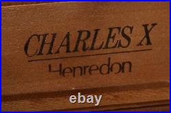 31877EC HENREDON Charles X Marble Top Burled Elm 4 Drawer Chest Dresser