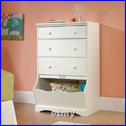 3 Drawer Chest Toy Box Bookcase Home Bedroom Storage Furniture Kids Wood White