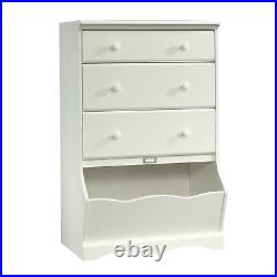 3 Drawer Chest Toy Box Bookcase Home Bedroom Storage Furniture Kids Wood White