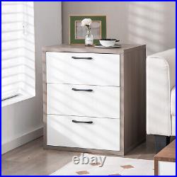 3-Drawer Dresser, Modern Chest of Drawers, Floor Wooden Storage Organizer
