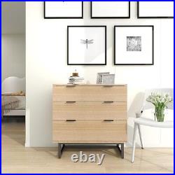 3 Drawer Dresser, Natural Wood Colored Dresser for Bedroom, Chest of Drawers