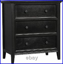 3 Drawer Dresser Solid Wood Dresser Chest Large Storage Cabinet for Bedroom