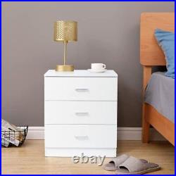 3 Drawer Dresser, Wood Drawer Chest Dresser Cabinet with Storage, Clothing Or