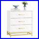 3 Drawer Dresser for Bedroom, Modern Wood Dressers Chest of Drawers with Storage