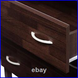 3-Drawer Storage Chest Dresser Modern Contemporary Dirty Oak Brown Wood