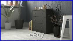 3 Piece Gray Drawer Dresser Chest Nightstand Set Home Living Bedroom Furniture