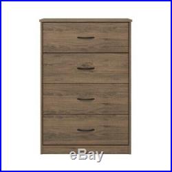 40 TALL 4-DRAWER MODERN DRESSER Chest Bedroom Storage Wood Furniture 6 Finishes