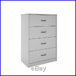 40'' Tall 4-Drawer Modern Dresser Chest Bedroom Storage Wood Furniture 6 Colors