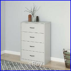 40 Tall 4-Drawer Modern Dresser Chest Bedroom Storage Wood Furniture 6 Finishes