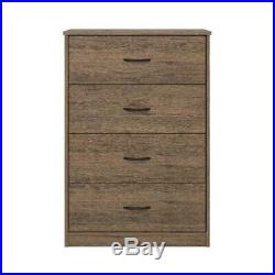 40 Tall 4 Drawer Modern Dresser Chest Bedroom Storage Wood Furniture Rustic Oak