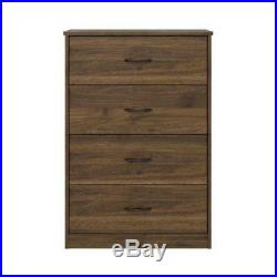 40 Tall 4 Drawer Modern Dresser Chest Bedroom Storage Wood Furniture Walnut