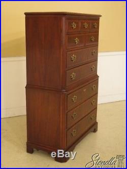 45825EC DREXEL 7 Drawer Chippendale Mahogany High Chest