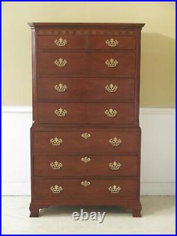 47718EC BAKER Chippendale Mahogany High Chest Of Drawers