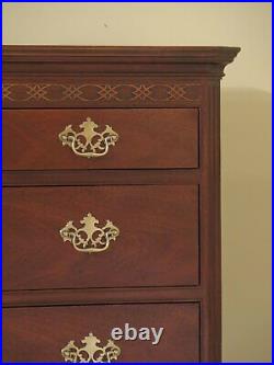 47718EC BAKER Chippendale Mahogany High Chest Of Drawers