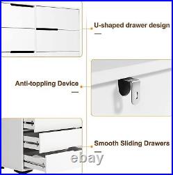 4/6 Drawer Modern Dresser Nightstand Dresser Chest Drawers Storage Cabinet
