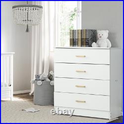 4 Chest of Drawer Bedroom Furniture Chest Cabinet Metal Handles Durable MDF Wood