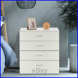 4 Chest of Drawers Bedroom Dressers Storage Organizer Furniture Black White New