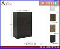 4 DRAWER DRESSER CHEST Of Drawers Furniture Clothes Cabinet Storage Wood Modern