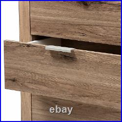 4-Drawer Cabinet Dresser Chest Storage Clothes Rustic Farmhouse Shabby Chic Wood