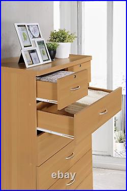 4 Drawer Chest Dresser Clothes Storage Bedroom Furniture Cabinet with Locks NEW