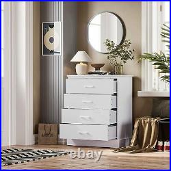 4 Drawer Chest Dresser Clothes Storage Tower Bedroom Furniture Cabinet White NEW