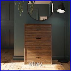 4 Drawer Chest Tall Dresser Storage Organizer Unit Bedroom Living Room Closet