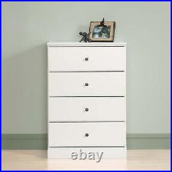 4-Drawer Chest Transitional Metal Wood Simplistic Easy Install Kids Room Durable