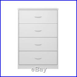4 Drawer Dresser Clothes Organizer Chest Bedroom Storage Cabinet Wood Furniture