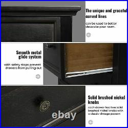 4 Drawer Dresser/Solid Wood Dresser Chest/Wide Storage Space, Bed/Living Room