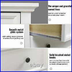 4 Drawer Dresser Solid Wood Dresser Chest with Wide Storage Space Storage Cabinet