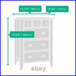 4 Drawer Dresser Wood Chest of Drawers Modern Rustic Oak Bedroom Storage Cabinet