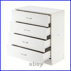 4 Drawer Dresser Wood Drawer Chest Dresser Cabinet with Storage For Living Room