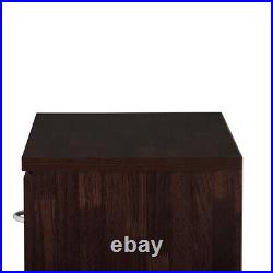 4-Drawer Storage Chest Dresser Modern Contemporary Dirty Oak Brown Wood