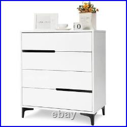 4 Drawers Modern Dresser Drawer Chest Storage Cabinet for Bedroom / Living Room