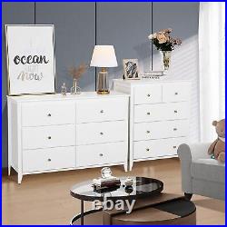 5/6 Drawer Dresser, Large Dresser for Bedroom Chest of Drawers Wood Organizers