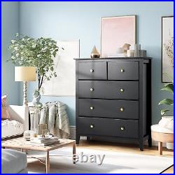 5/6 Drawer Dresser Tall Chest of Drawer Closet Organizer Storage Bookcase Shelf\