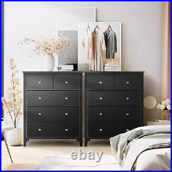 5/6 Drawer Dresser Tall Chest of Drawer Closet Organizer Storage Bookcase Shelf\