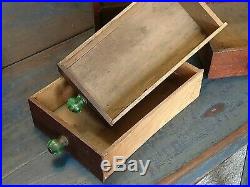5 Drawer Antique Spice Cabinet Lift Lid Box Cupboard Apothecary Chest AAFA