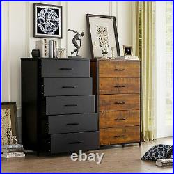 5 Drawer Chest Dresser Clothes Storage Organizer Bedroom Furniture Cabinet Black