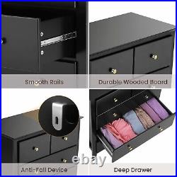 5 Drawer Chest Tall Chest of Drawers Closet Organizers & Storage Clothes EZ Pull