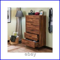 5 Drawer Dresser Furniture Bedroom Organizer Chest of Drawers Clothes Storage